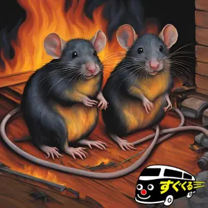 ネズミが住み着いている家では、火事が発生する危険性があります