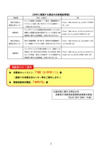 消費者庁ニュースリリース