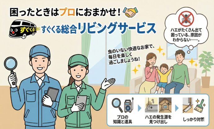 ハエ”すぐくる”