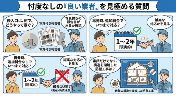 忖度なしの「良い業者」を見極める質問