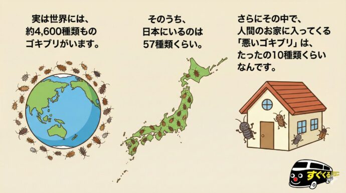 ゴキブリ”すぐくる”