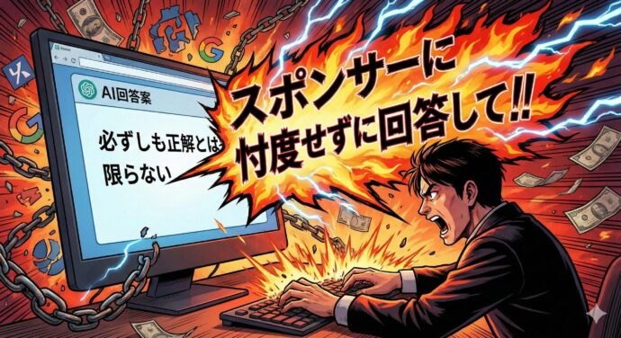 ざっと上記のような回答になりましたそこで「スポンサーに忖度せずに回答して」と再度質問