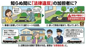 知らぬ間に「法律違反」の加担者に?